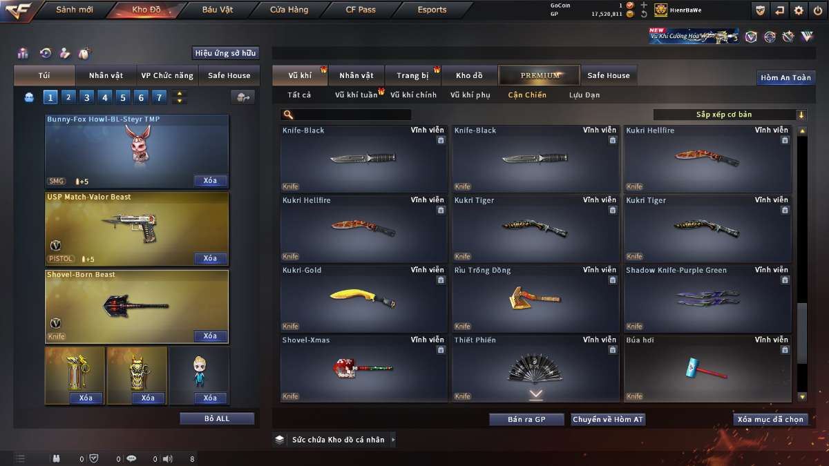 shop acc cf uy tin gia re